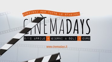 Cinemadays - Emozioni per tutte le stagioni - 15 giorni di cinema a soli 3 euro - www.cinemadays.it