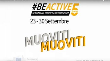 #BeActive 5 anni - Settimana europea dello sport - 23-30 Settembre - Muoviti Muoviti